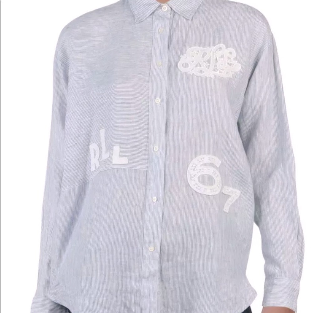 Lauren Ralph Lauren Women's Lace Applique Blouse